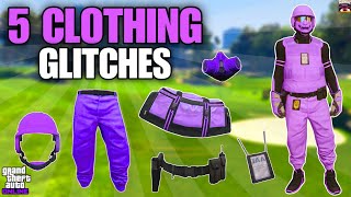 GTA 5 TOP 5 CLOTHING GLITCHES AFTER PATCH 168 Colored Helmets Duffel Bag amp More [upl. by Anifur]