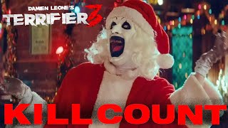 Terrifier 3 2024 Kill Count Youtube Friendly 🎅🏻🎅🏻🗡️🚿🎄 [upl. by Gerbold22]