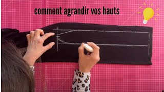 Comment récupérer vos hauts trop petits  Astuce couture [upl. by Alih]