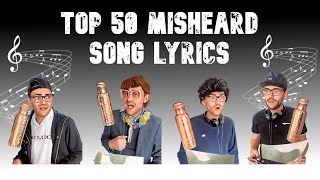 TOP 50 Misheard Song Lyrics [upl. by Annoyik]