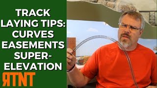 Model Railroad Track Laying Tips Curves Easements and Superelevation [upl. by Enrica]