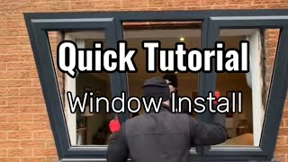 How to install uPVC Window  Quick tutorial [upl. by Haianeb485]