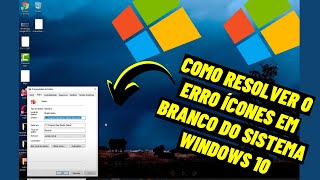 COMO RESOLVER O ERRO ÍCONES EM BRANCO DO SISTEMA WINDOWS 10 [upl. by Gardell]