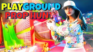 FORTNITE 🏰PLAYGROUND  PROP HUNT👀 SECRET ROOM FOUND  BEST SPOT  MAP CODE 740228379022 [upl. by Strader]