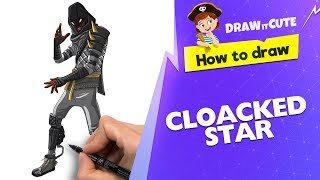 How to draw Cloaked Star  Fortnite drawing tutorial [upl. by Weber]