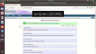 Cara Membuat Akun User pada Eprints  UAS Perpustakaan Digital [upl. by Westfahl]