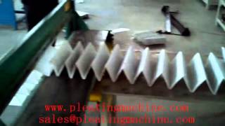 wire mesh pleating machine [upl. by Shoshanna]