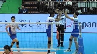 村山豪 駿台学園 vs 東亜学園 春高バレー2017決勝 1amp2セット目 Japan volleyball [upl. by Tempa]