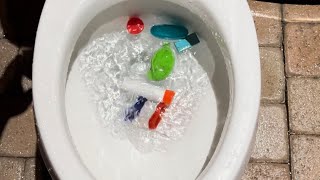 Flushing stuff down the toilet compilation [upl. by Leilamag]