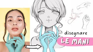 Come disegnare le mani  tutorial disegno manga  Imparare a disegnare le mani [upl. by Mihalco]