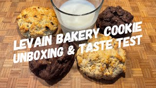 Levain Bakery Cookie Unboxing amp Taste Test [upl. by Sevy]