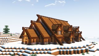 How to build Viking Longhouse  Minecraft tutorial [upl. by Eidaj]