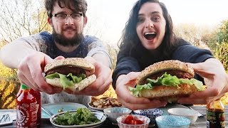 WATCH US EAT BURGER amp CHIPS  MUKBANG QampA [upl. by Pry]