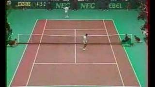 Leconte Sampras Davis Cup 1991 [upl. by Sutherlan720]