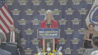 Governor Healey and Senate President Spilka Celebrate Free Community College in Massachusetts [upl. by Inig]