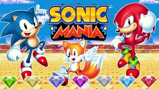 SONIC MANIA  Full Game As Sonic All Chaos Emeralds [upl. by Poulter]