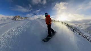 Glenshee Snowboarding 2024 Closed Run Burton Step On [upl. by Naitsyrk522]