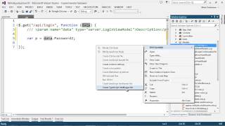 Visual Studio C class Intellisense in JavaScriptTypeScript [upl. by Egroeg293]