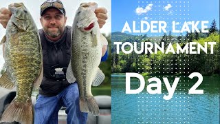 Day 2 of the Alder Lake Bass tournament  So freakin close [upl. by Grissel169]