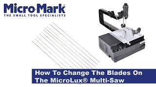 How To Change The Blades On The MicroLux® Variable Speed Multi Saw [upl. by Nyrehtak981]