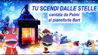 TU SCENDI DALLE STELLE CON TESTO  BUON NATALE [upl. by Yasnyl]