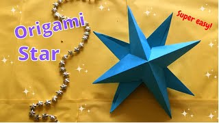 ★ MAKKELIJKE ORIGAMI 3D STER VOUWEN MET PAPIER 5 minuten knutselen ★ [upl. by Baelbeer353]