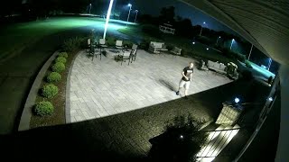 SURVEILLANCE VIDEO Thieves steal golf carts from Bristol golf course [upl. by Dominica914]