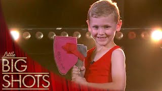 Meet 5 Year Old Wood Chopping Champion Archie BestLittleBigShots [upl. by Kerns]