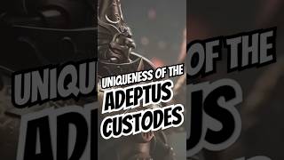 The Uniqueness of the Adeptus Custodes warhammer40000 warhammer40k shorts [upl. by Peters]