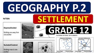 SETTLEMENT GEOGRAPHY GRADE 12 GRADE 12 GEOAGRAPHY PAPER 2 SETTLEMEMNT GEO PAPER 2 THUNDEREDUC [upl. by Alis]