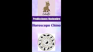 PREDICCIONES HOROSCOPO CHINO CABALLO – NOVIEMBRE [upl. by Lynna]