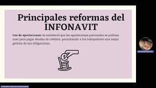 Principales reformas de la Ley del INFONAVIT [upl. by Ardnoyek]