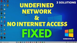 Fix Unidentified Network No Internet Access  Solution to Fix No Internet Issues on Windows 10 [upl. by Wendin]