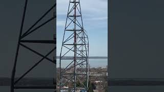 Doing our Valravn Lift Walk at the Eclipse event we caught Top Thrill 2 testing at ​⁠Cedar Point [upl. by Artinak]