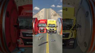 Cars amp Cargo Trucks vs Chained Hydraulic Crush  BeamNGDrive [upl. by Iris]