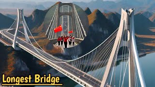 quotChinas Highest Bridge  Beipanjiang Duge Bridge quot 👷🔥 [upl. by Rorie]