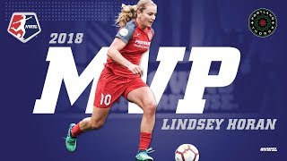 2018 NWSL Most Valuable Player Lindsey Horan Portland Thorns FC [upl. by Novhaj998]