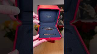 CARTIER Love Bracelet 😍Small cartier cartierunboxing cartierlovebracelet finejewelry [upl. by Ferd144]