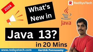 218 Java 13 Features  Java New 13 Features Tutorial  RedSysTech [upl. by Hedvig]