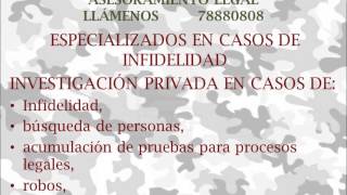 INVESTIGADOR PRIVADO LA PAZ BOLIVIA 78880808 LLAMENOS [upl. by Auqeenahs435]