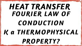 Fourier Law Of Heat Conduction [upl. by Gina]