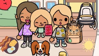 our morning routine  TOCA BOCA family roleplay 🌅 [upl. by Eihcir]