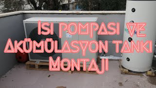 ISI POMPASI MONTAJI KURULUMU AKÃœMÃœLASYON TANKI MONTAJÄ° YAPTIK [upl. by Metah]