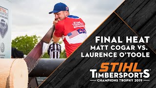 Final Heat  Kungsbacka SWE 2019  STIHL TIMBERSPORTS® Champions Trophy [upl. by Nerdna]