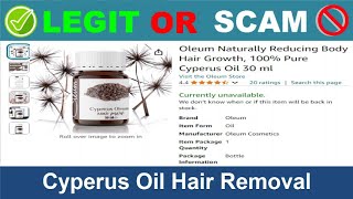 Cyperus Oil Hair Removal Reviews  Oct 2024 Beware of Scam Watch Now [upl. by Anastice]