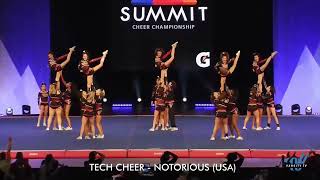 TECH CHEER Summit 2024  NOTORIOUS Day 2 Performance L3 U18 Coed Div [upl. by Lipson]