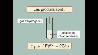 action de lacide chlorhydrique sur les métaux 3 ème année collège [upl. by Gleeson]