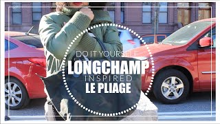 DIY LONGCHAMP LE PLIAGE TOTE BAG [upl. by Ajna593]