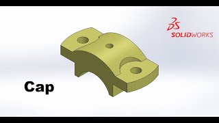 Cap  Plummer Block Assembly  SOLIDWORKS [upl. by Weiner555]