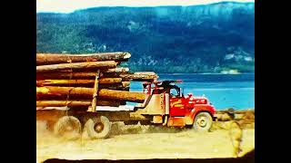 19611962 Logging in Nakusp BC 33 minutes Silent 8mm Film to HD 1080p [upl. by Noskcire116]